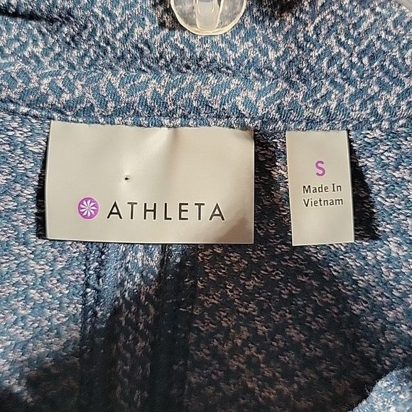 Athleta Zip up Blue Hooded Jacket Small - Picture 2 of 7